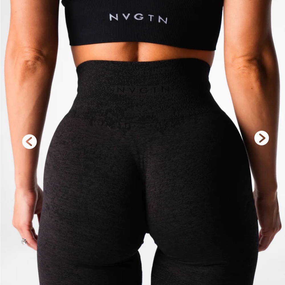 SOLD NVGTN Black Digital Seamless Leggings M